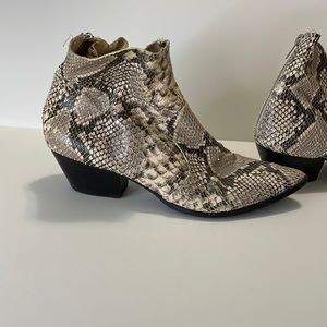 Steve Madden snake booties